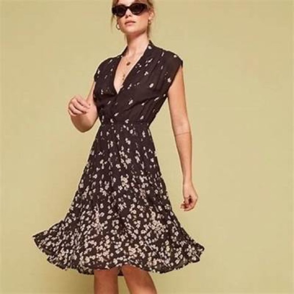 Reformation Renatta Midi Dress in Oleander